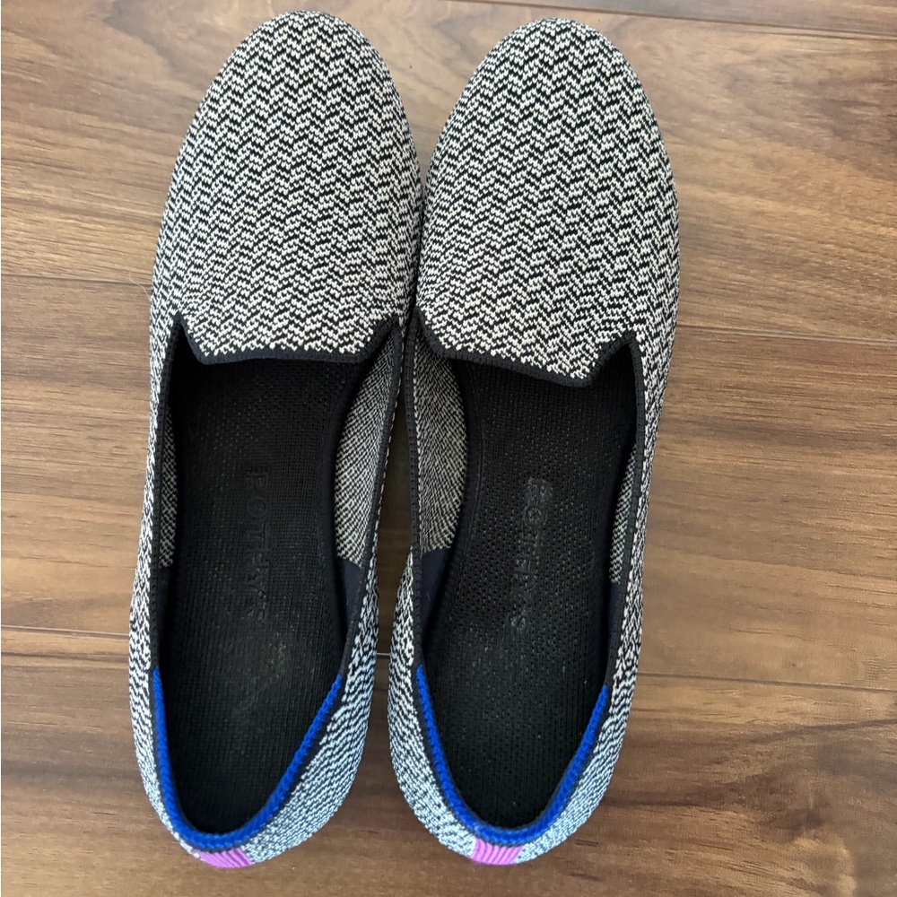 Rothy's Slate Herringbone OG Loafers